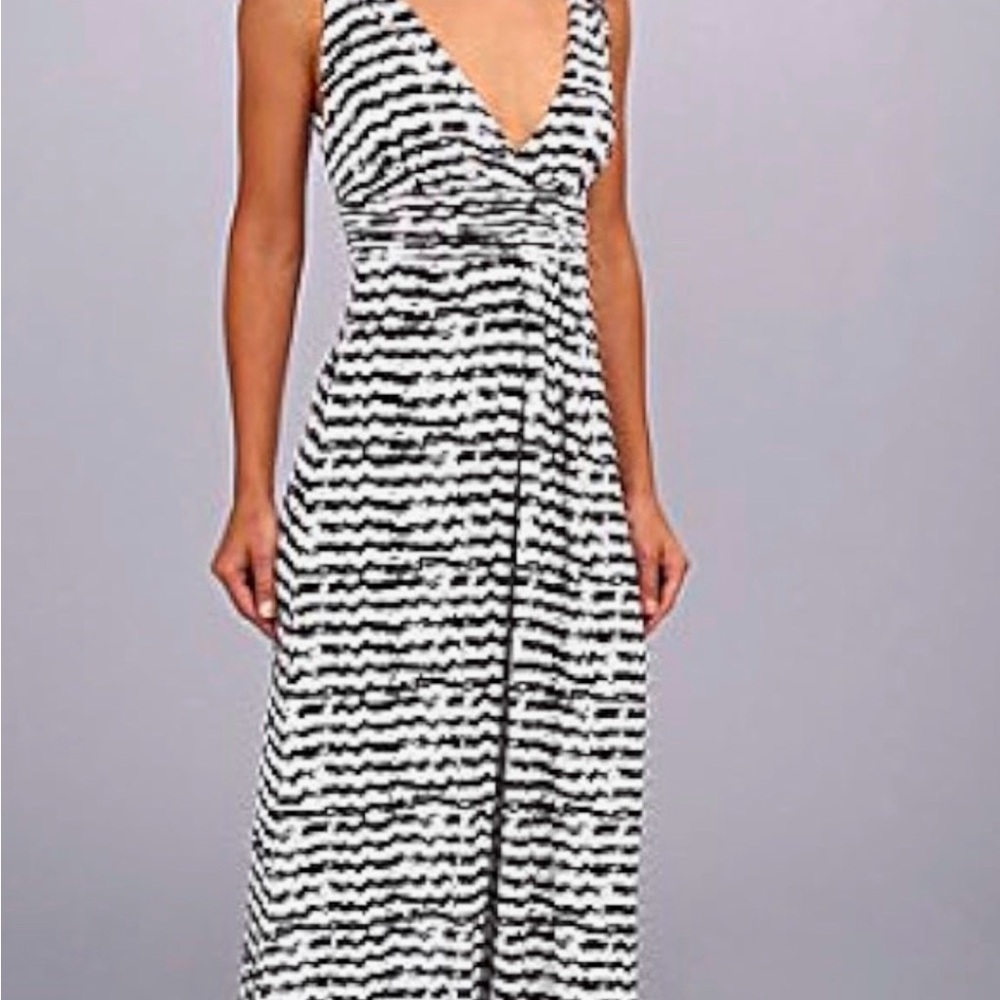Tart Black and White Maxi Dress Worn Once to a wedding